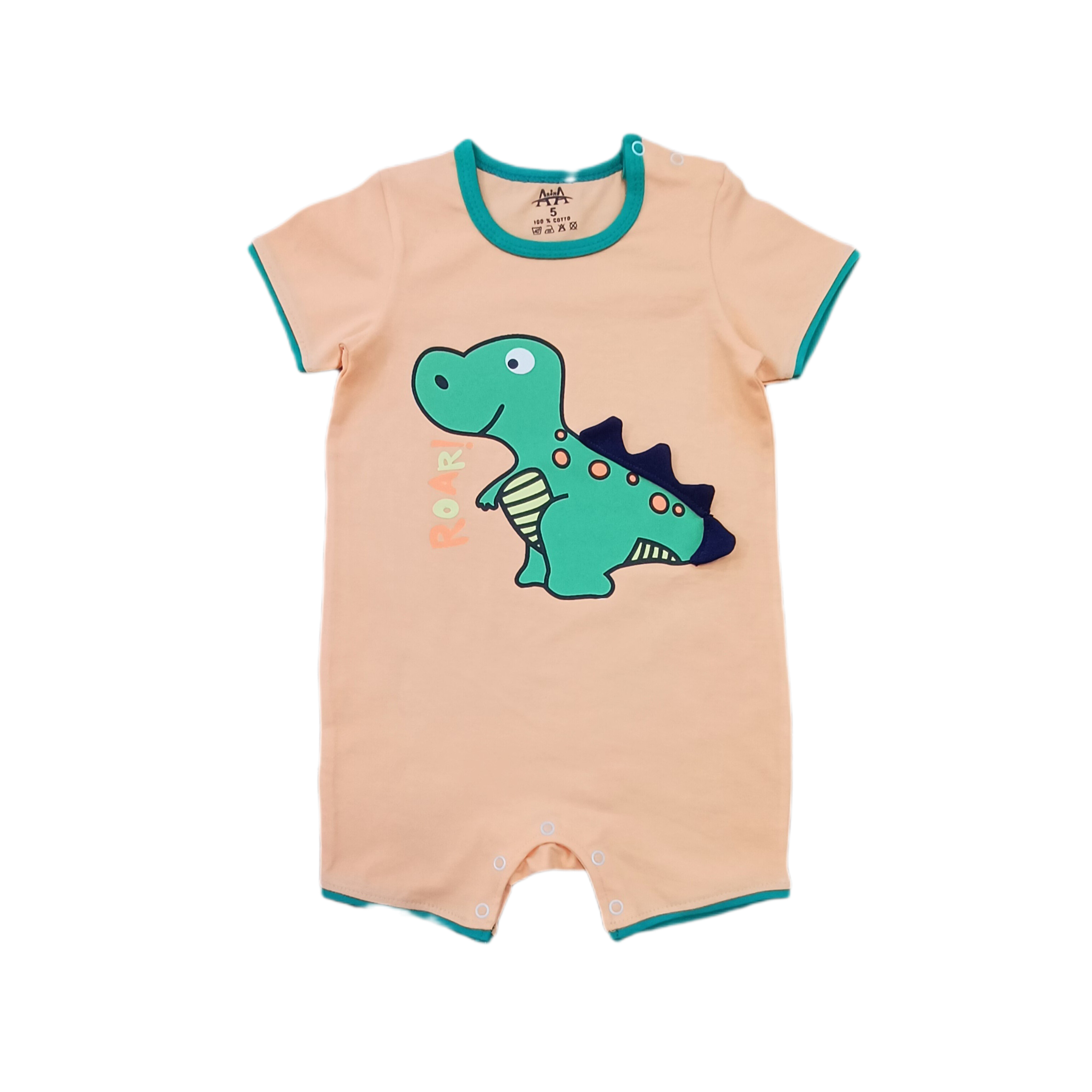 رامپر-نوزادی-آرنا-مدل:دایناسور فرنگی-کد:1001001-پنبه لاکرا